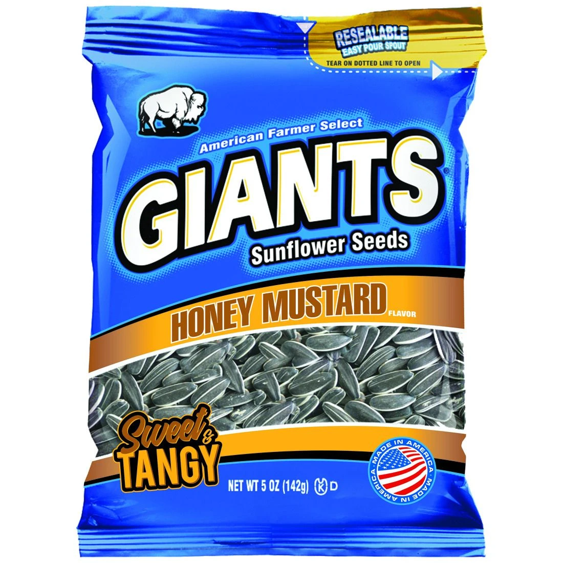 Giant Snacks Inc Giants Honey Mustard Sunflower Seeds, 5 OZ 3 Giant Snacks Inc Giants Honey Mustard Sunflower Seeds, 5 OZ