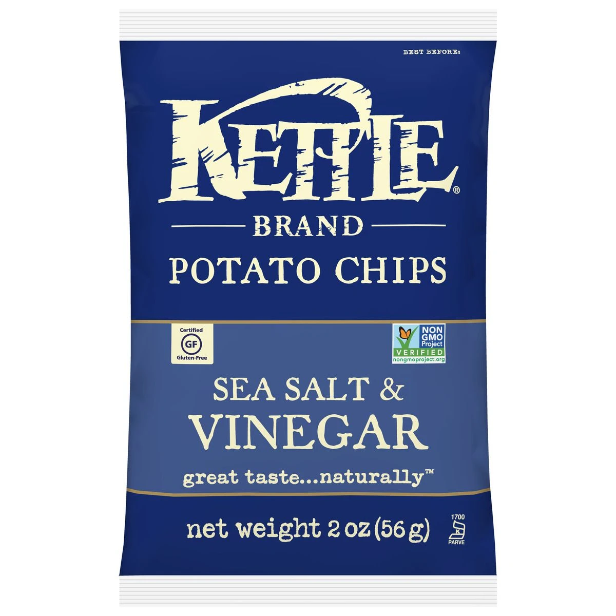 Kettle Foods Kettle Chips Sea Salt and Vinegar, 790108432, 2 OZ 3 Kettle Foods Kettle Chips Sea Salt and Vinegar, 790108432, 2 OZ