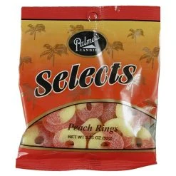 Palmer Candy Peach Rings, 56660, 3.25 OZ