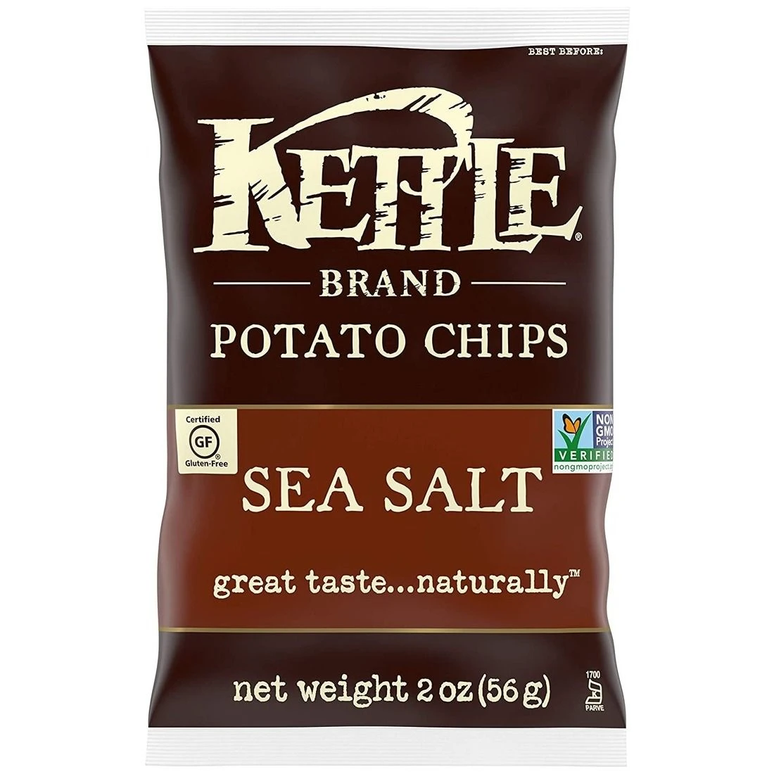 Kettle Foods Kettle Chips Sea Salt, 790109516, 2 OZ 3 Kettle Foods Kettle Chips Sea Salt, 790109516, 2 OZ