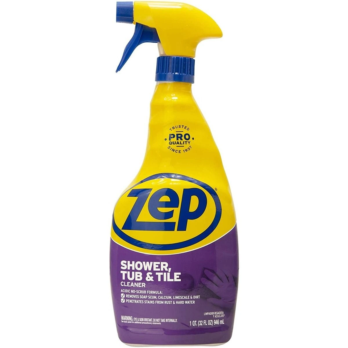 Zep Shower Tub & Tile Cleaner, ZUSTT32PF, 32 OZ 3 Zep Shower Tub & Tile Cleaner, ZUSTT32PF, 32 OZ