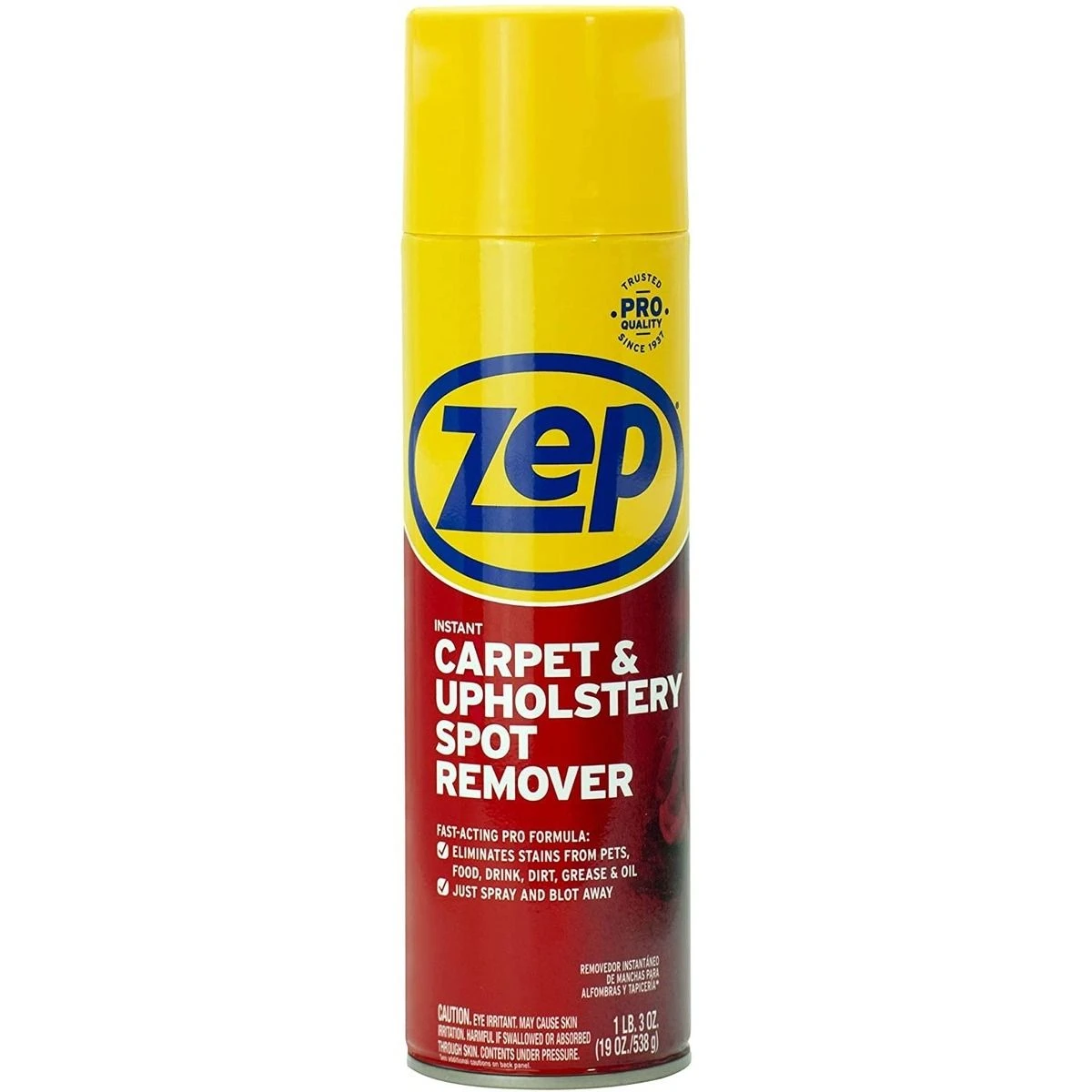 Zep Instant Spot & Stain Remover, ZUSPOT19, 19 OZ 3 Zep Instant Spot & Stain Remover, ZUSPOT19, 19 OZ