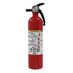 Kidde 10-B:C rated fire extinguisher, 2.5 LB with nylon strap bracket, red, 466142MTL