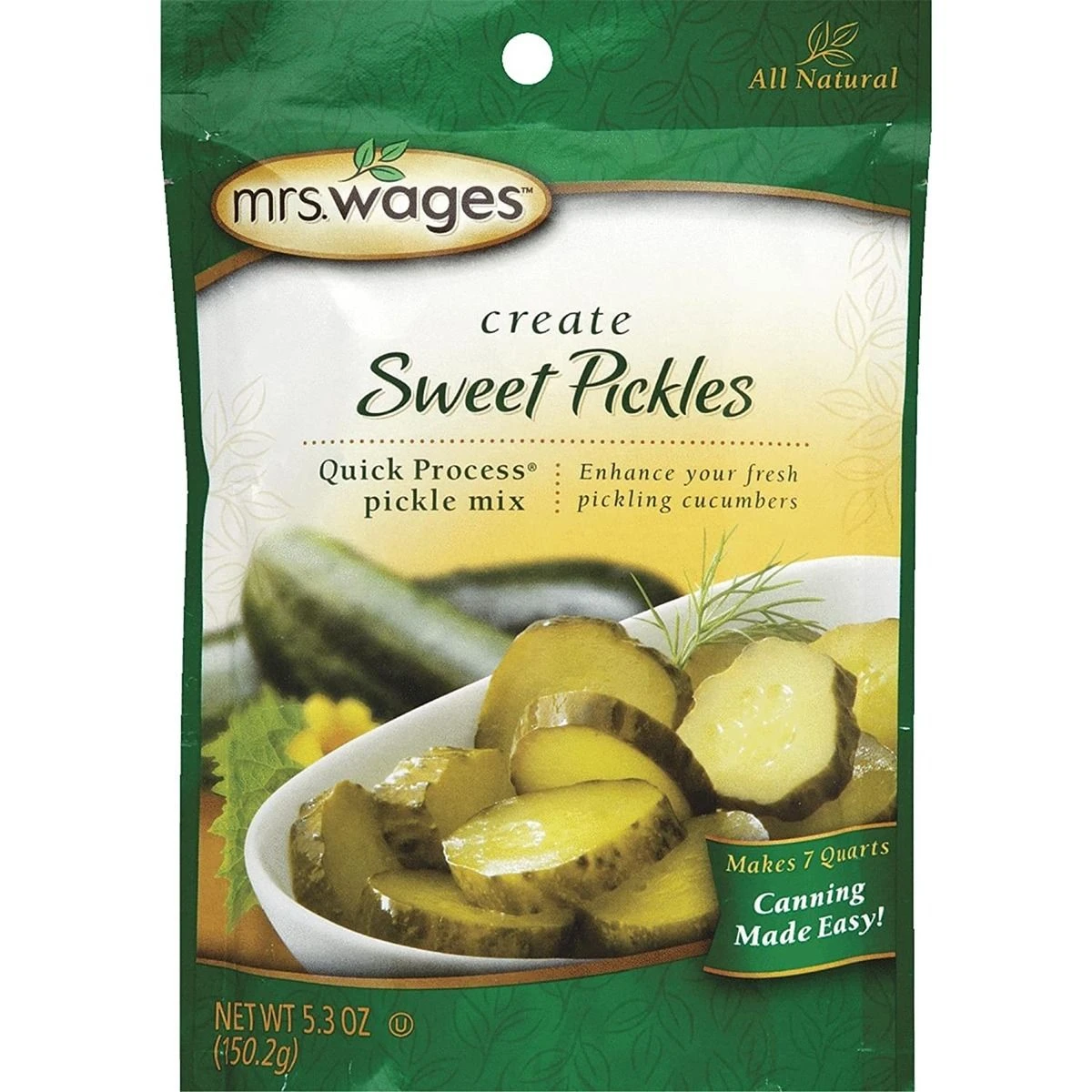 Mrs. Wages Sweet Pickle Mix, W624-J7425, 5.3 OZ 3 Mrs. Wages Sweet Pickle Mix, W624-J7425, 5.3 OZ