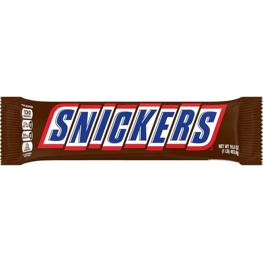 Snickers Slice n' Share Giant Chocolate Candy Bar, 269530, 1 LB 3 Snickers Slice n' Share Giant Chocolate Candy Bar, 269530, 1 LB