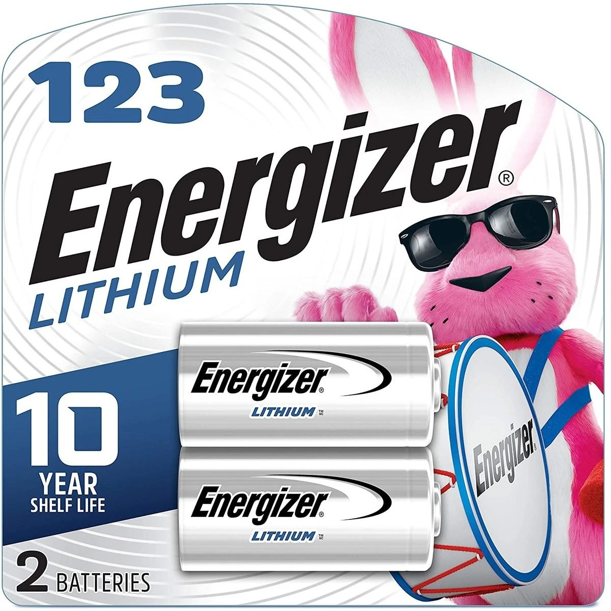 Energizer Lithium Batteries, 2-Pack, EL123ABP-2, 123 3 Energizer Lithium Batteries, 2-Pack, EL123ABP-2, 123