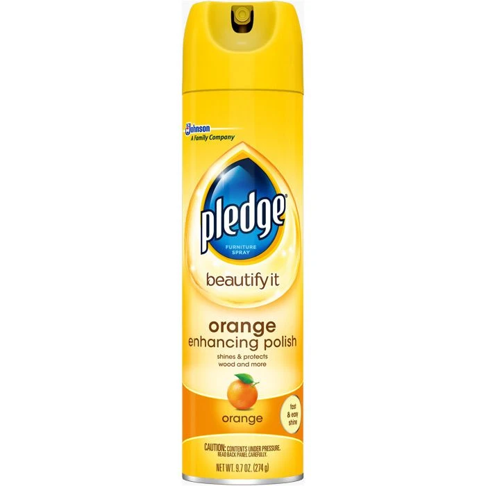 Pledge Orange Furniture Polish, 72373, 9.7 OZ 3 Pledge Orange Furniture Polish, 72373, 9.7 OZ