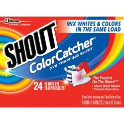 Shout Color Catcher Dye-Trapping Sheet, 24-Count, 62248