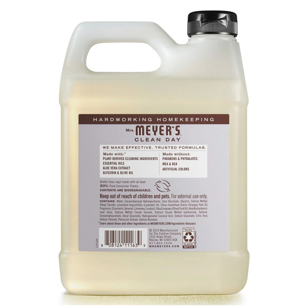 Mrs. Meyer's Lavender Refill Liquid Hand Soap, 11163, 33 OZ 4 Mrs. Meyer's Lavender Refill Liquid Hand Soap, 11163, 33 OZ - Image 2