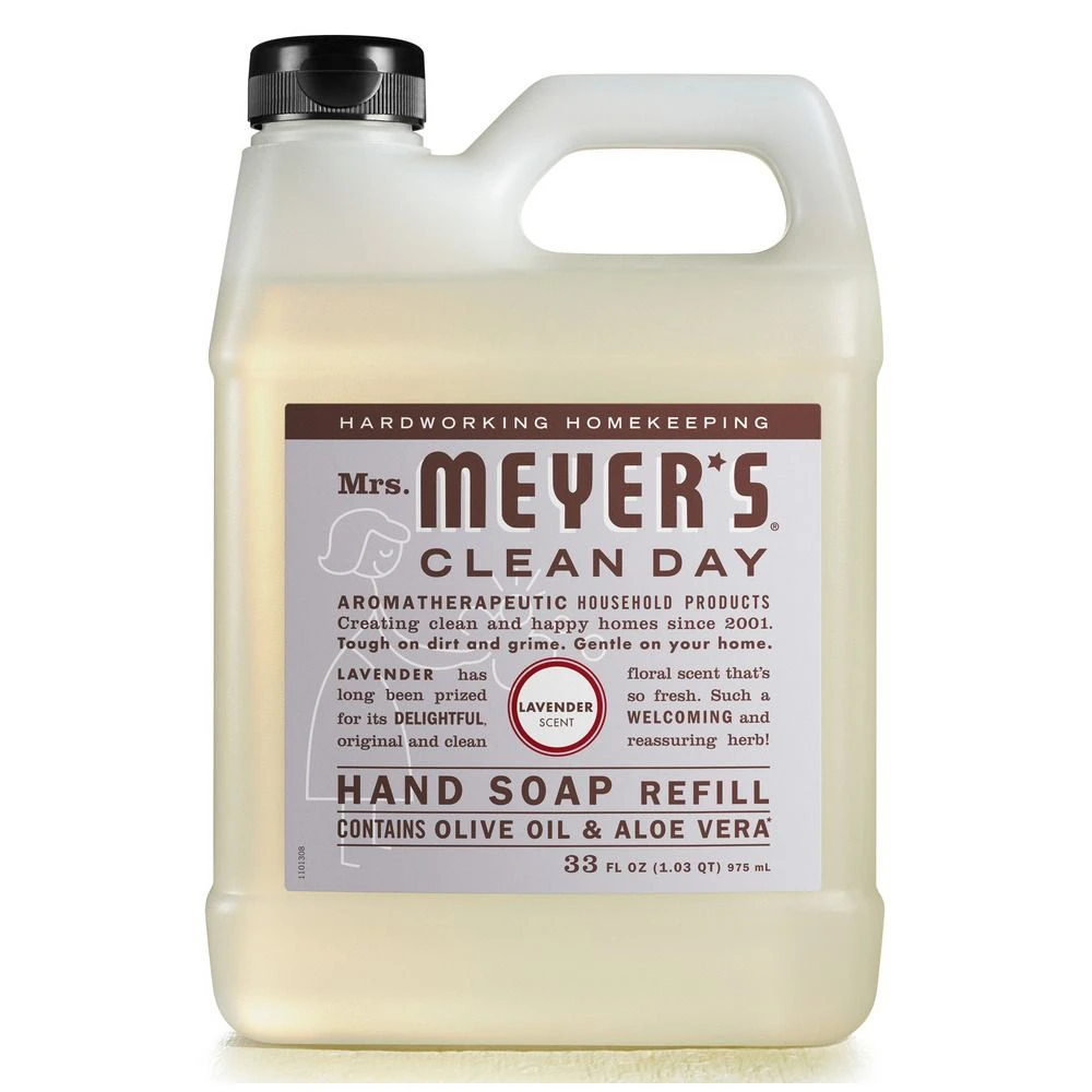 Mrs. Meyer's Lavender Refill Liquid Hand Soap, 11163, 33 OZ 3 Mrs. Meyer's Lavender Refill Liquid Hand Soap, 11163, 33 OZ