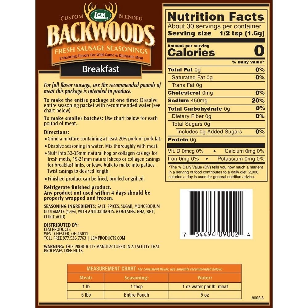 Backwoods Breakfast Seasoning, 9002, 1.7 OZ 4 Backwoods Breakfast Seasoning, 9002, 1.7 OZ - Image 2