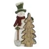 Alpine Snowman and Wood-like Tree Statue with LED Lights and Timer, BEH276HH 2 Alpine Snowman and Wood-like Tree Statue with LED Lights and Timer, BEH276HH -Deals Home Goods Store sftp a s assets20220524000000067