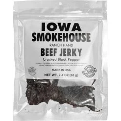 Iowa Smokehouse Ranch Hand Beef Jerky Cracked Black Pepper, IS-RH2JP, 2.4 OZ