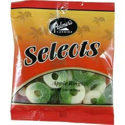 Palmer Candy Apple Rings Gummy Candies, 56040, 3.25 OZ Bag
