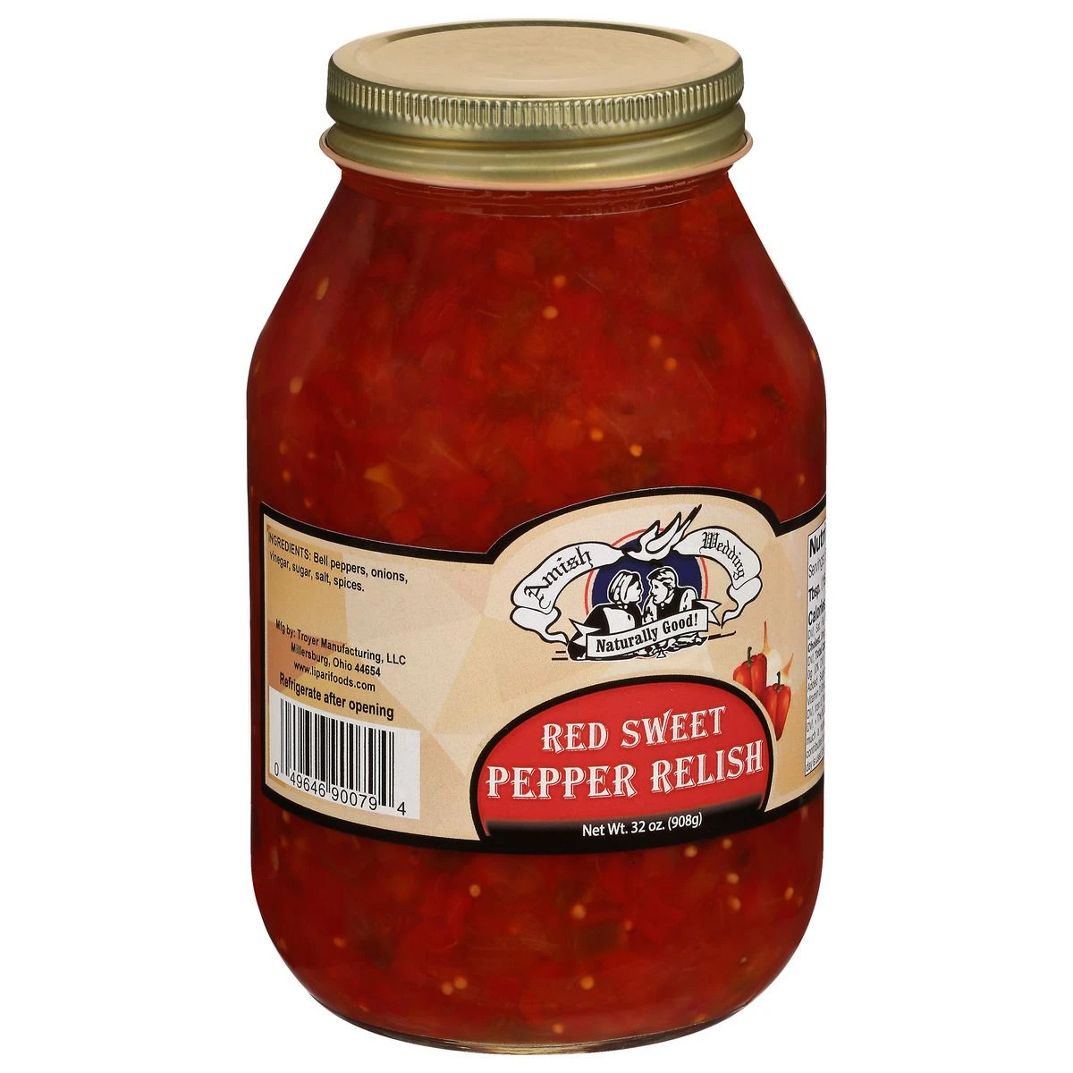 Amish Wedding Red Sweet Pepper Relish, 539849, 32 OZ 4 Amish Wedding Red Sweet Pepper Relish, 539849, 32 OZ - Image 2